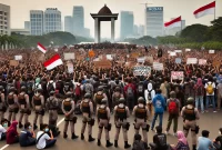 Demonstrasi ‘Indonesia Gelap’ Memanas! Mahasiswa Protes Demonstrasi ‘Indonesia Gelap’ Memanas! Mahasiswa Protes