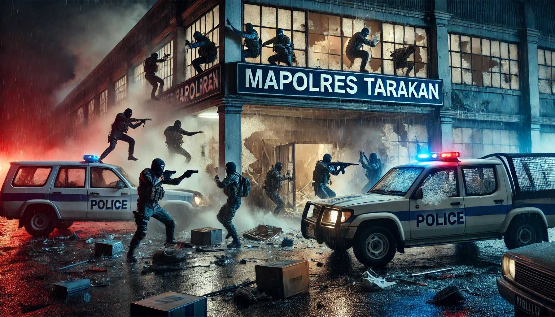 Serangan Brutal! Oknum TNI Hancurkan Mapolres Tarakan