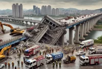 Jembatan runtuh di Korea Selatan: 4 tewas, 6 luka